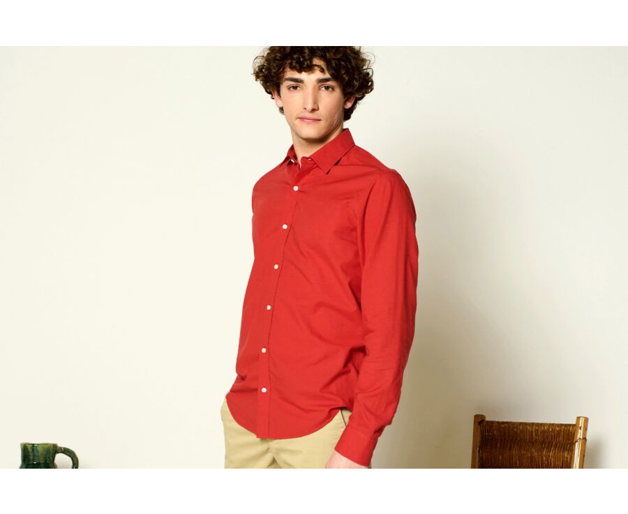 Chemise coton lin Ocre - SILBERT