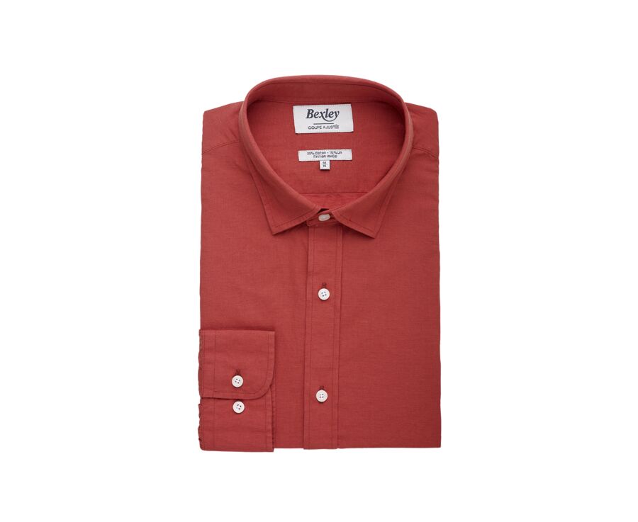 Chemise coton lin Ocre - SILBERT