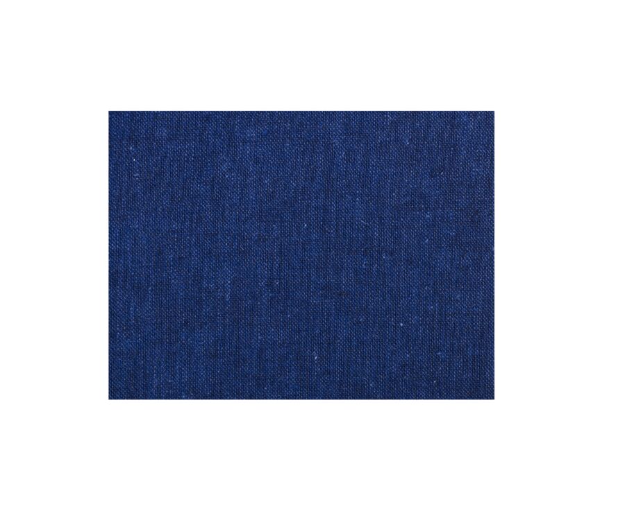 Chemise coton lin Chambray Indigo - Col Français - SILBERT