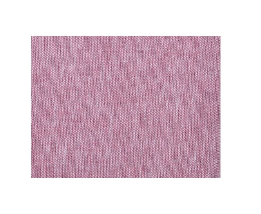 Chemise coton lin Vieux Rose - Col Français - SILBERT