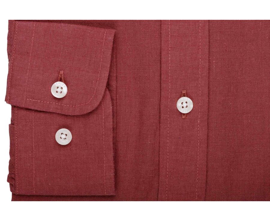 Chemise Homme Chambray Rouille - SILBERT