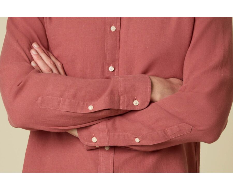 Chemise Homme Chambray Rouille - SILBERT