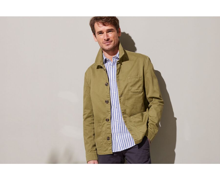 Veste coton homme Kaki clair - FÉLICIEN