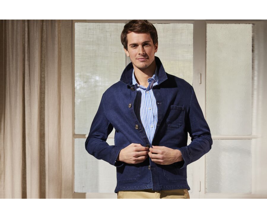 Veste en jean homme Indigo brut - FÉLICIEN