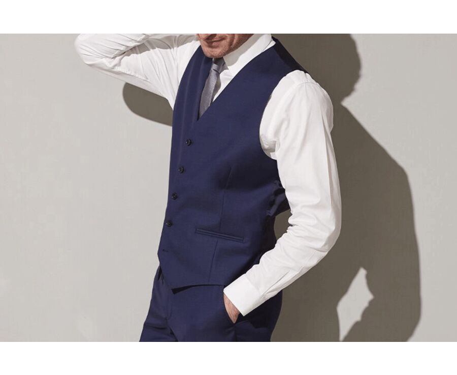 Gilet de costume homme Bleu pétrole - LAZARE