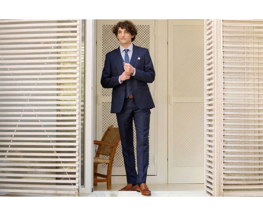 Gilet de costume homme Bleu pétrole - LAZARE