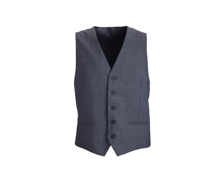 Gilet de costume homme Gris moyen - LAZARE