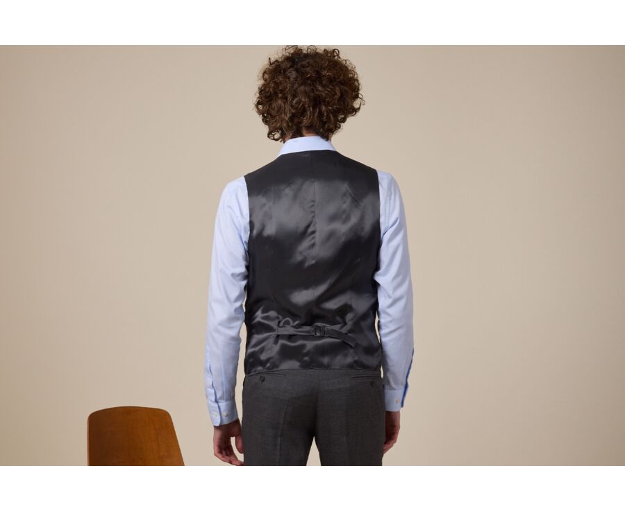 Gilet de costume homme Gris moyen - LAZARE