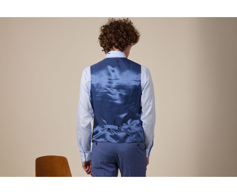 Gilet de costume Bleu Clair Chiné II - LAZARE