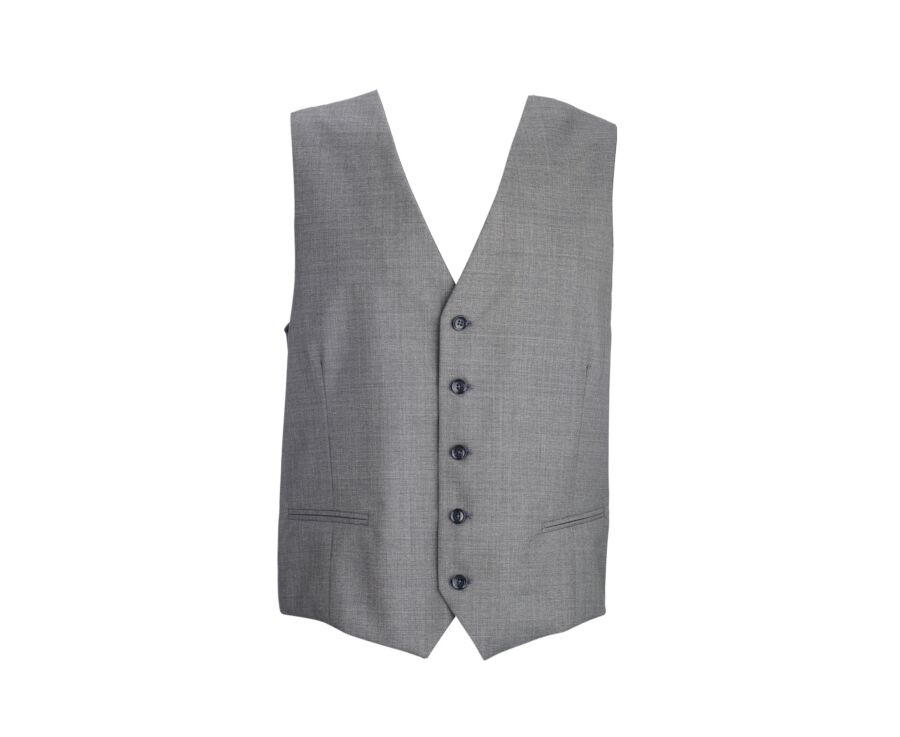 Gilet de costume homme - Kaki Clair Chiné - LAZARE