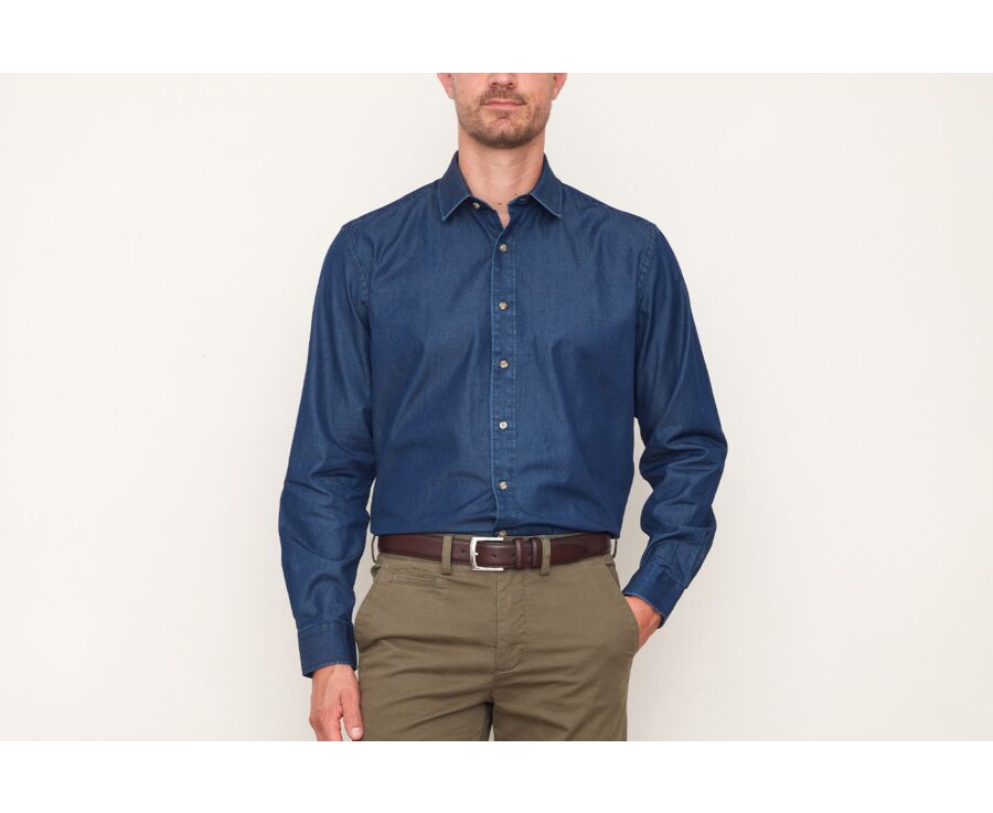 Chemise jean denim Indigo Foncé - JACQUIN
