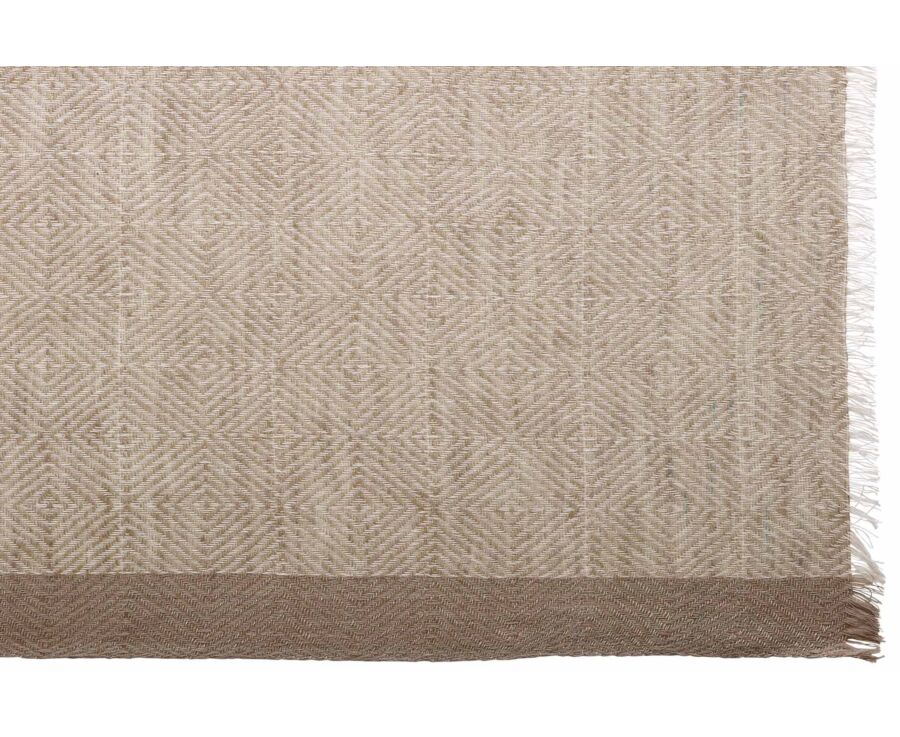 Chèche Homme Lin et Coton - Greige