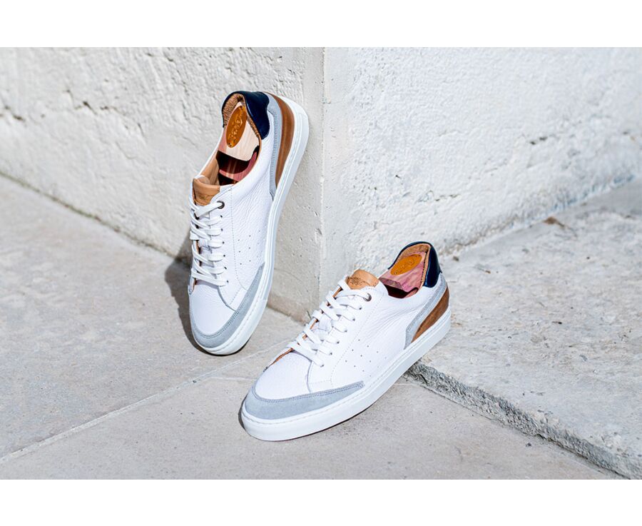Basket homme hotsell blanche cuir