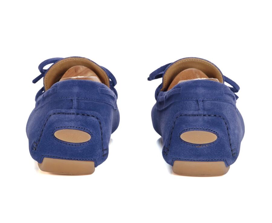 Mocassin été homme cuir Velours Bleu Océan - DELTONA