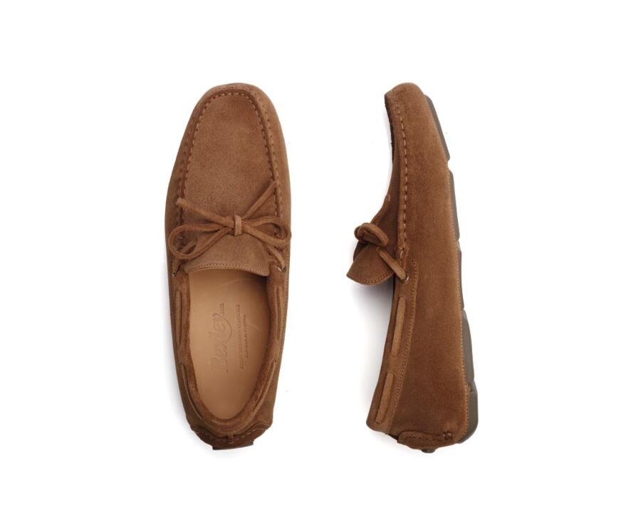 Mocassin été homme cuir Velours Chamois - DELTONA