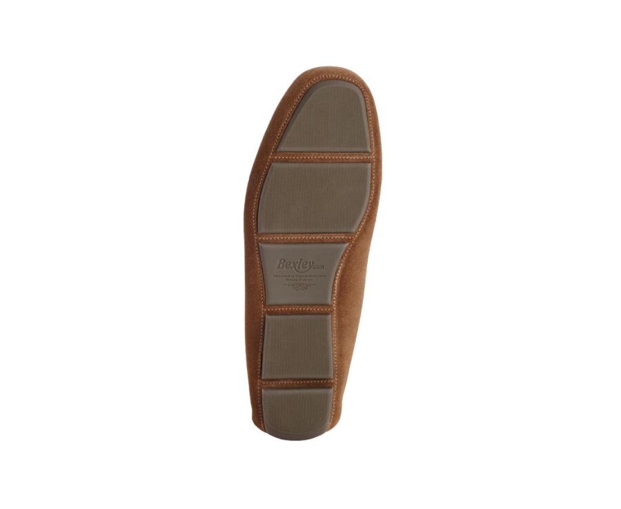 Mocassin été homme cuir Velours Chamois - DELTONA