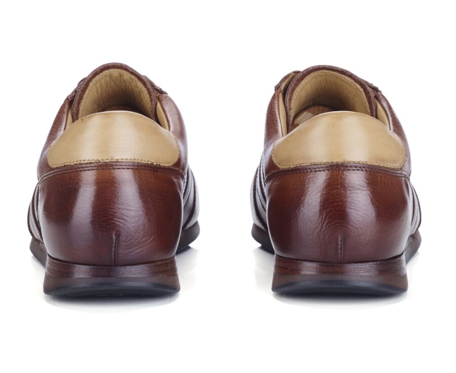 Sneakers homme Chocolat patiné - BOCKARA