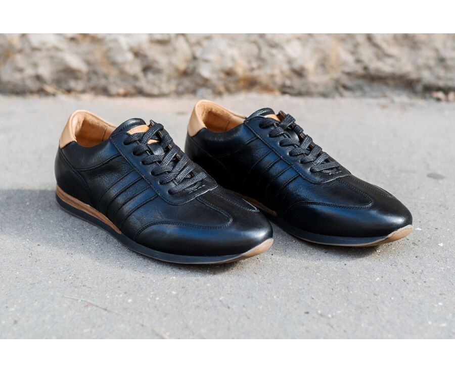 Sneakers homme Noir patine Bockara Bexley