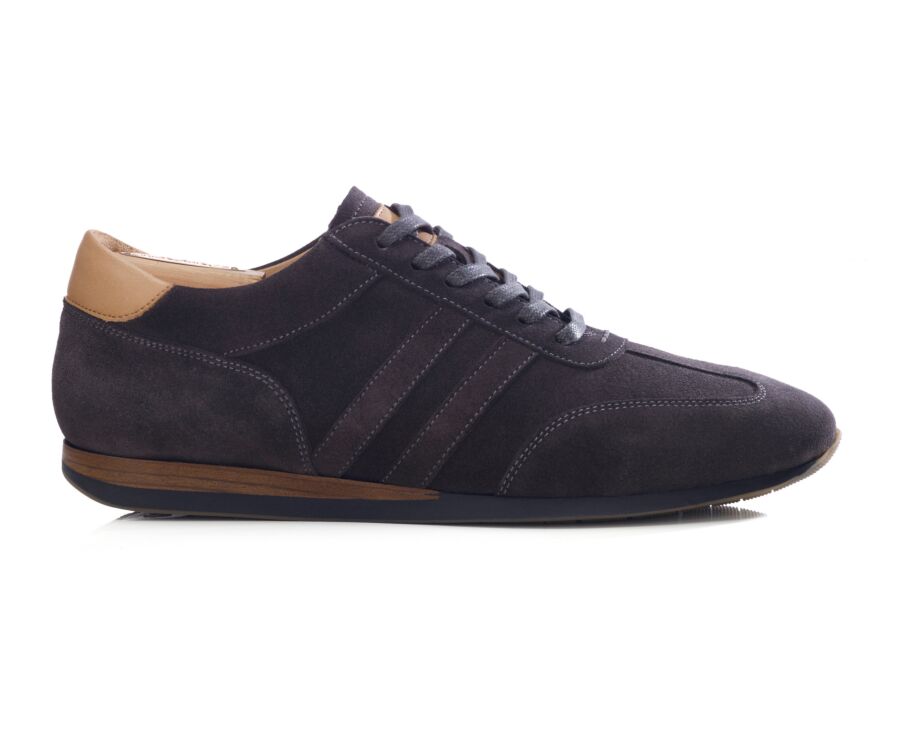 Sneaker ville homme en velours charbon - BOCKARA