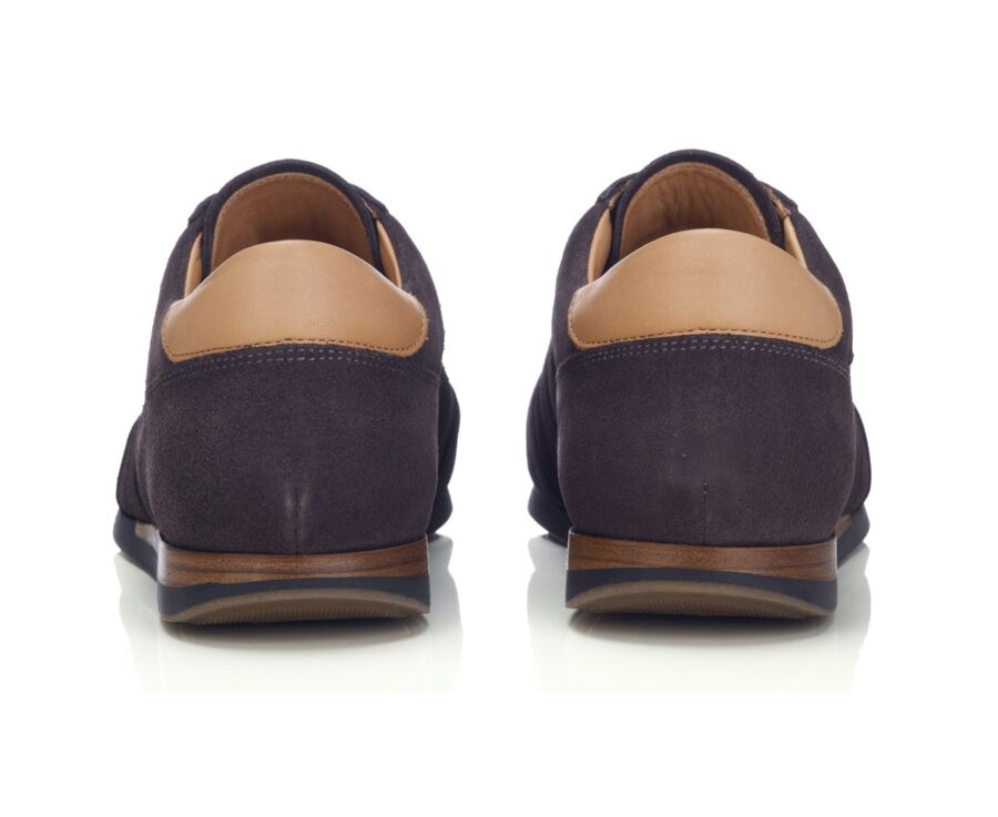 Sneaker ville homme en velours charbon - BOCKARA
