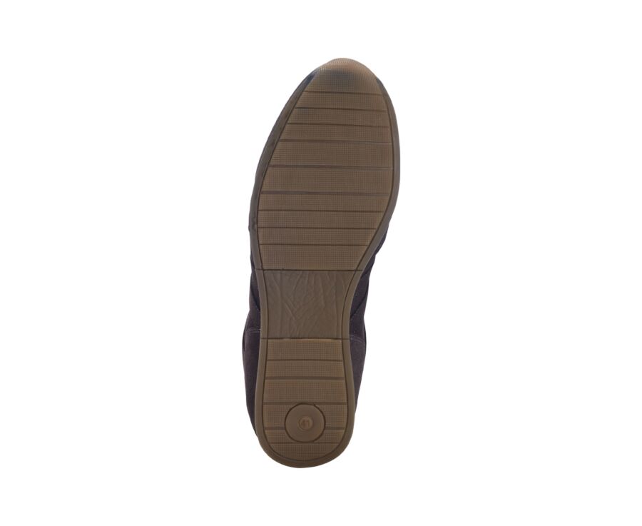 Sneaker ville homme en velours charbon - BOCKARA