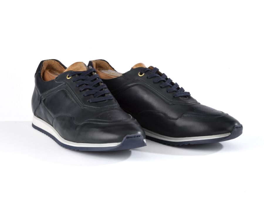 Sneakers homme Navy Patiné - WAYGARA