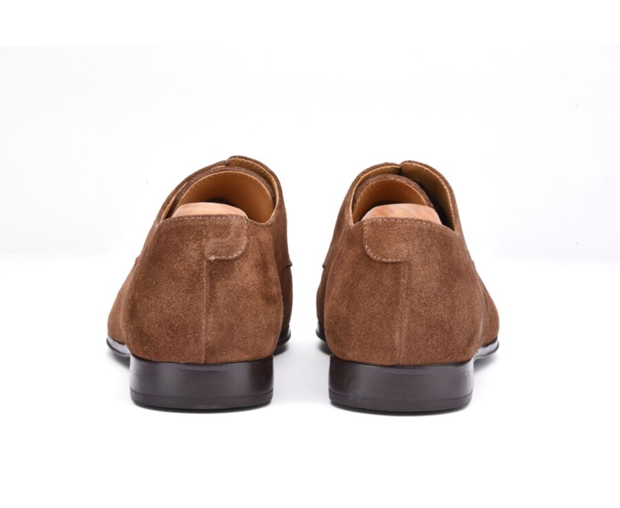 Derbies homme Velours Havane semelle gomme - DERNOX GOMME URBAN