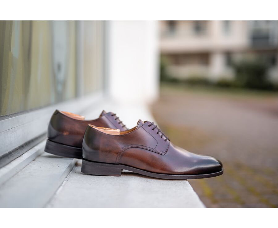 Derby homme Chocolat patiné - PENFORD