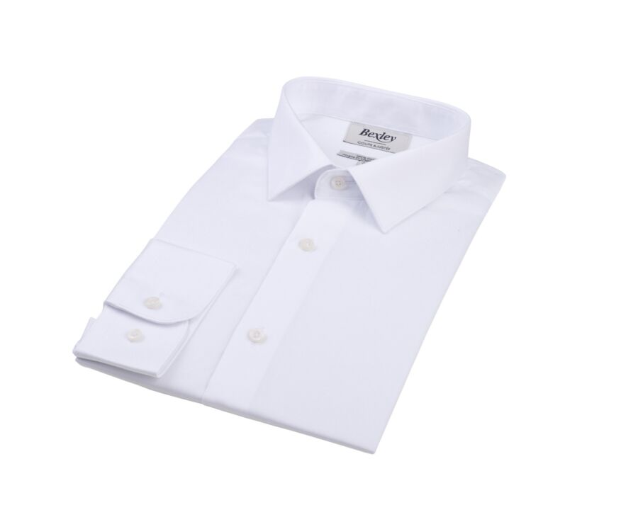 Chemise blanche coton twill - CAUBERT