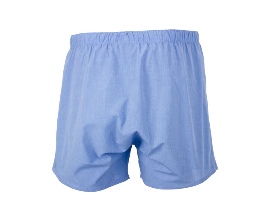 Boîte de 2 caleçons homme Uni Bleu/ Rayé Bleu océan et blanc - ELON