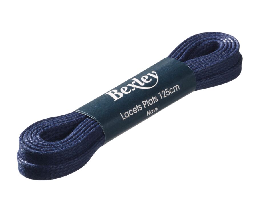 1 paire de lacets Navy pour baskets