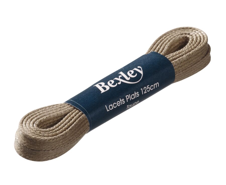1 paire de lacets Taupe pour baskets