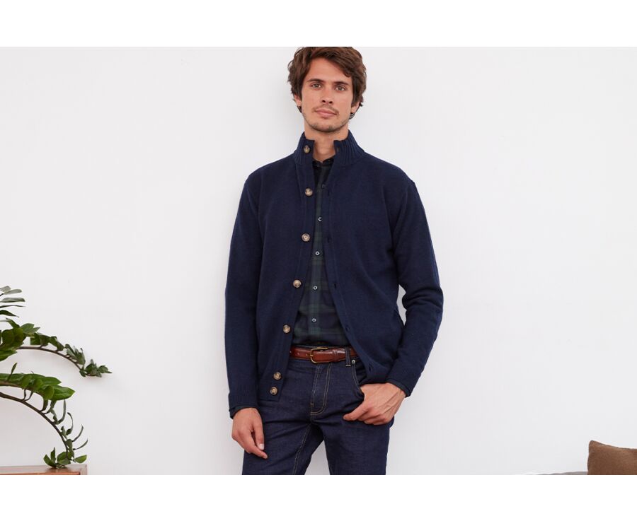 Gilet homme online col montant