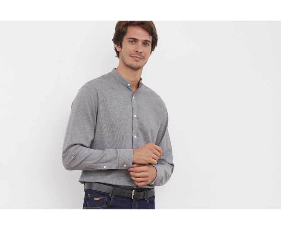 Chemise flanelle homme Anthracite et Gris Bardin Bexley