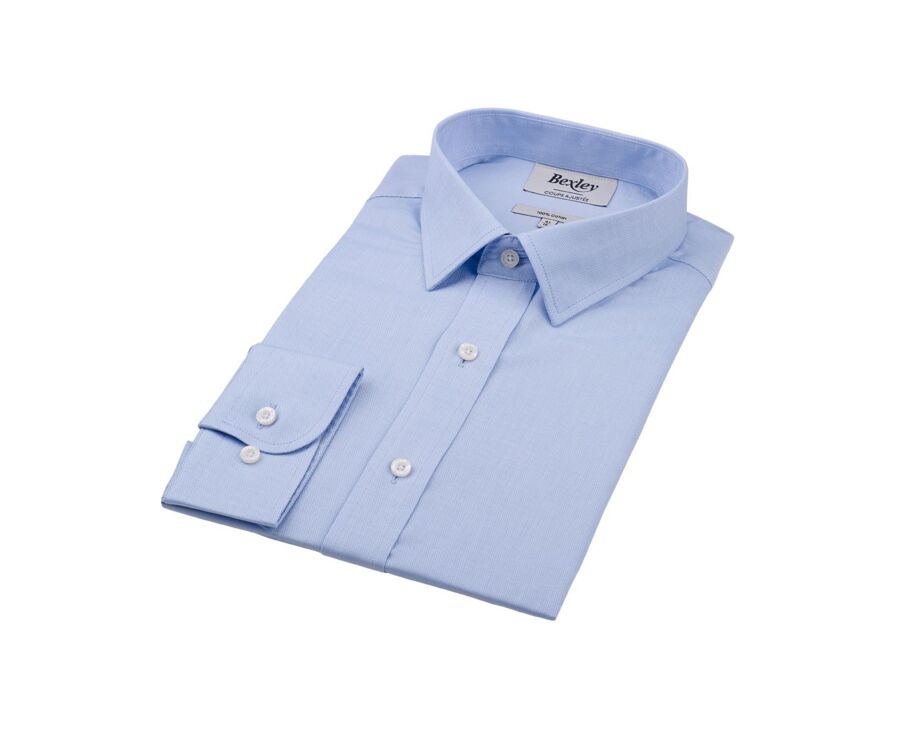 Chemise Oxford unie bleu ciel - CLAUDION