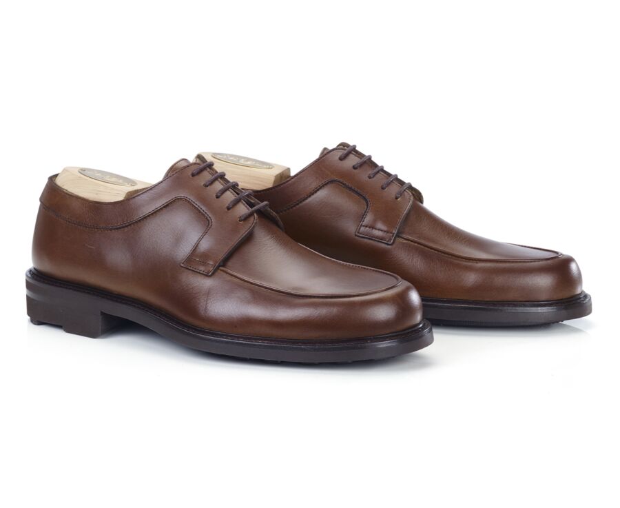 Derbies homme Cognac - semelle gomme - HUDSON II GOMME COUNTRY
