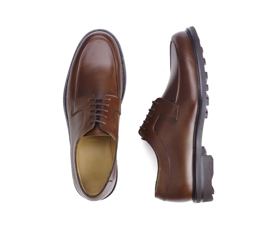 Derbies homme Cognac - semelle gomme - HUDSON II GOMME COUNTRY