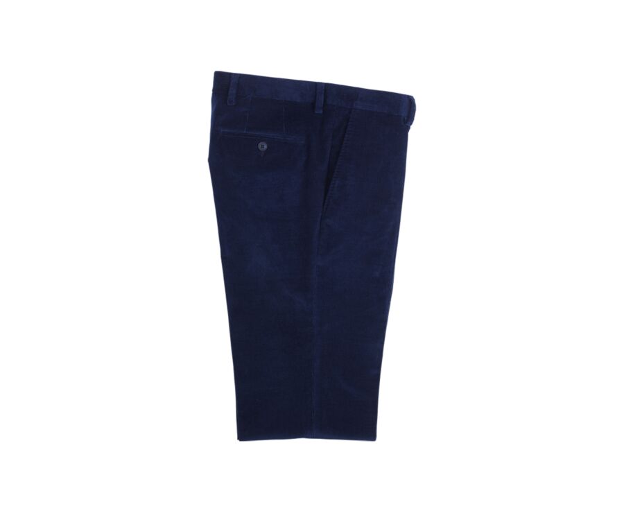 Pantalon de costume velours homme Bleu foncé - LÉONTILDE 