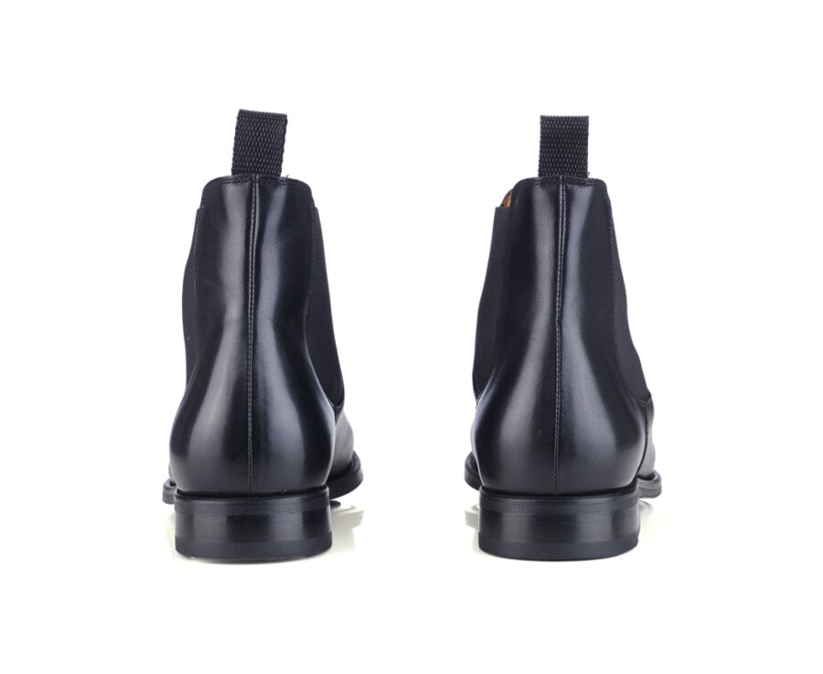 Chelsea boots cuir homme Noir - ALDERTON GOMME