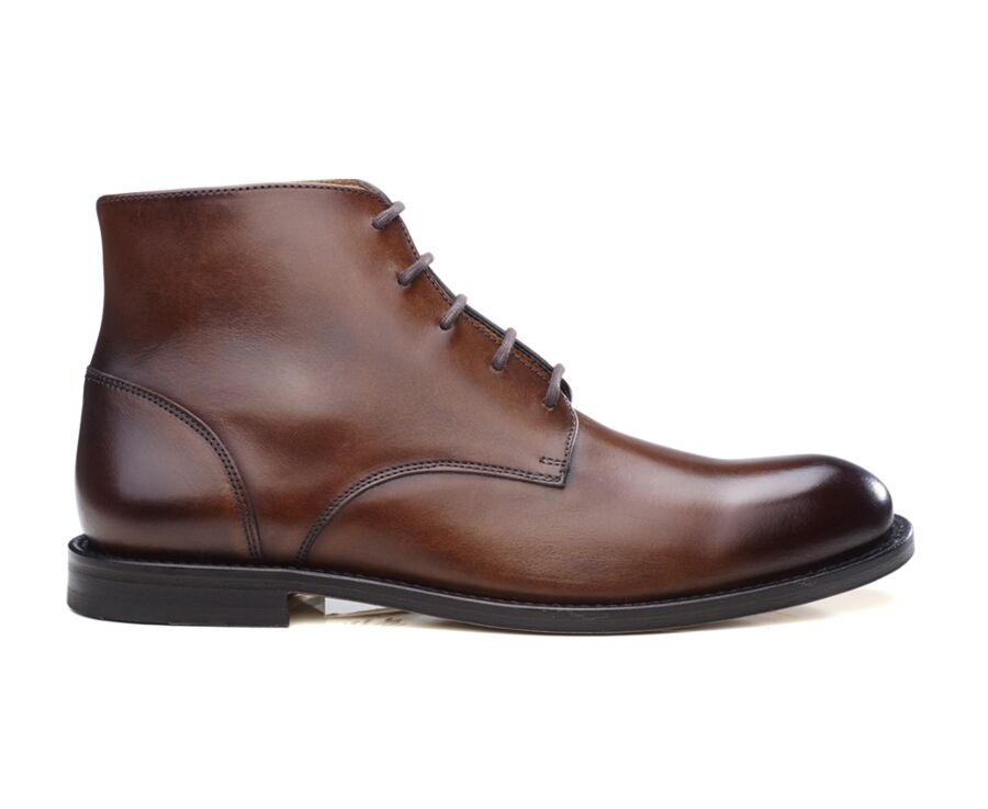 Boots homme Chocolat patine Kinsham Bexley