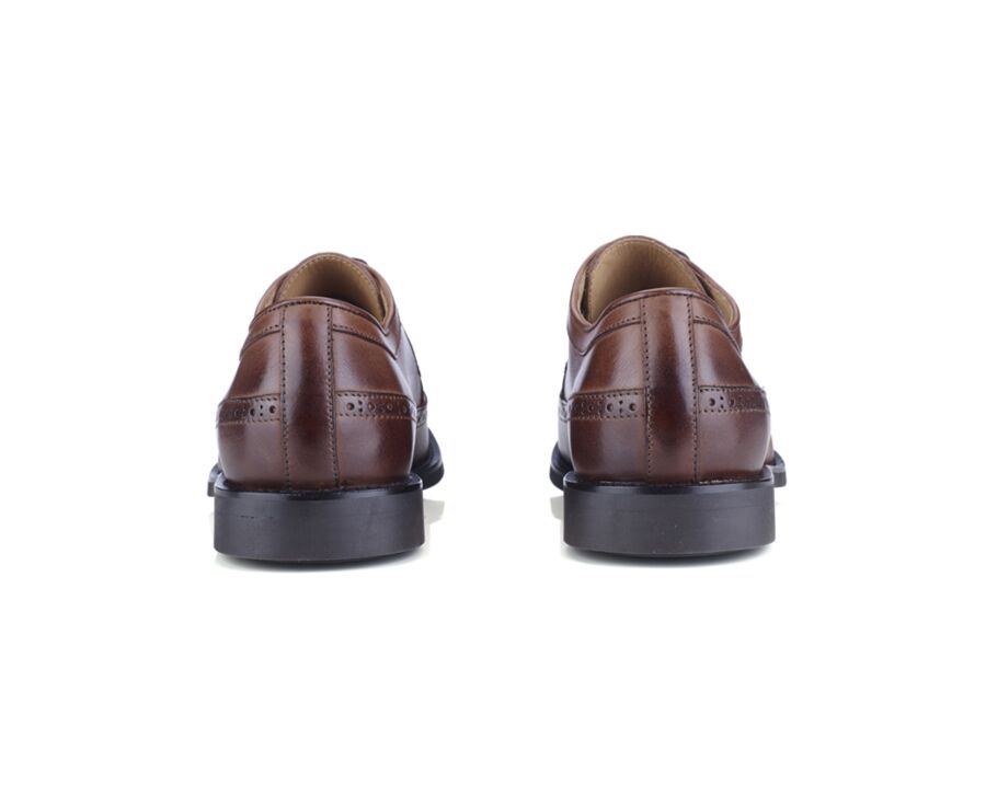 Derbies homme cuir Chocolat patiné - BESFORD GOMME CITY