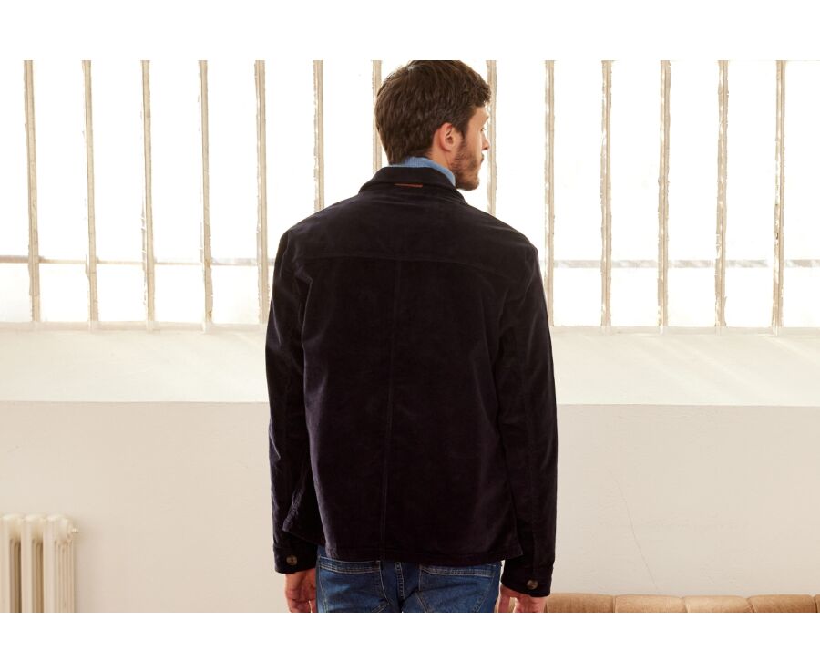 Veste velours homme Navy - FIDÉLIEN