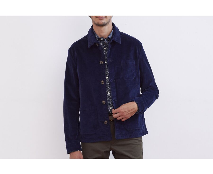 Veste velours homme Bleu Indigo - FIDÉLIEN