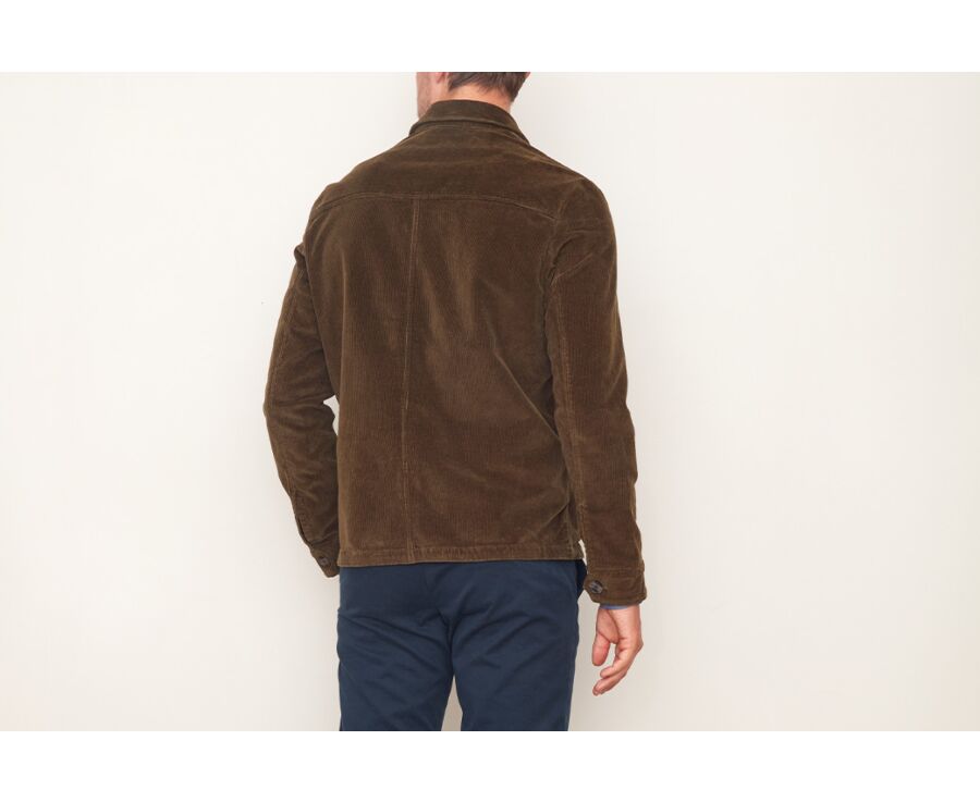 Veste velours homme Olive - FIDÉLIEN