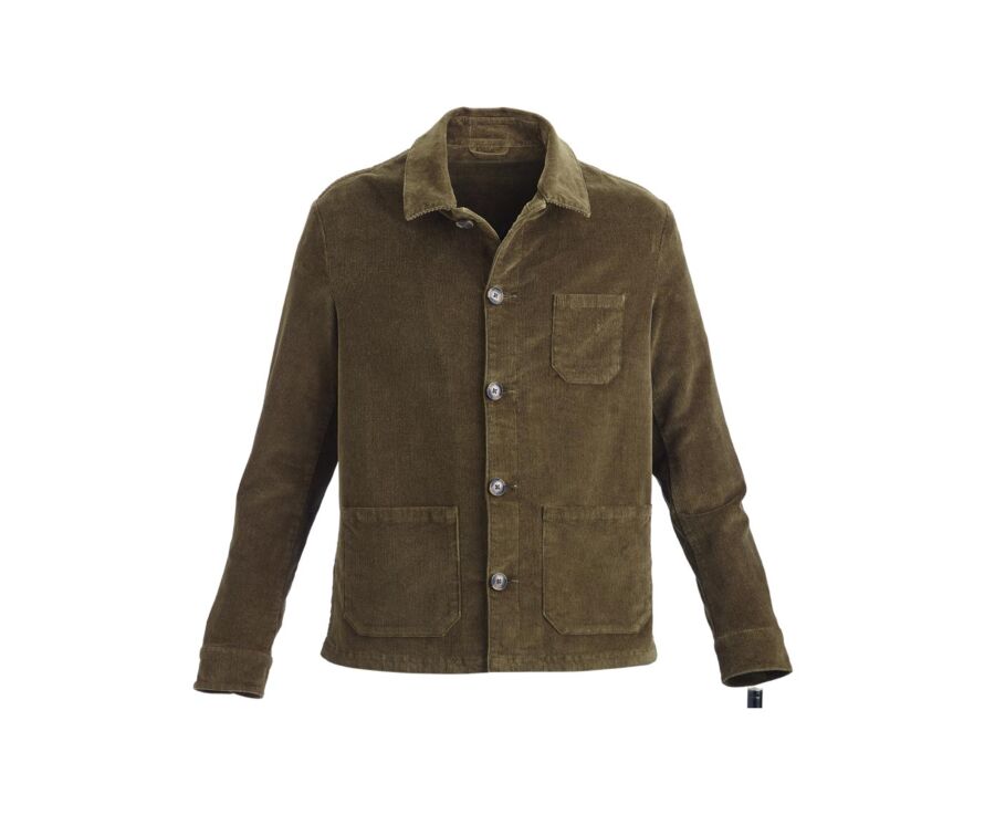 Veste velours homme Olive - FIDÉLIEN