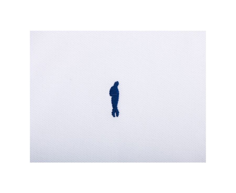 Polo homme Blanc et Marine - AURICK