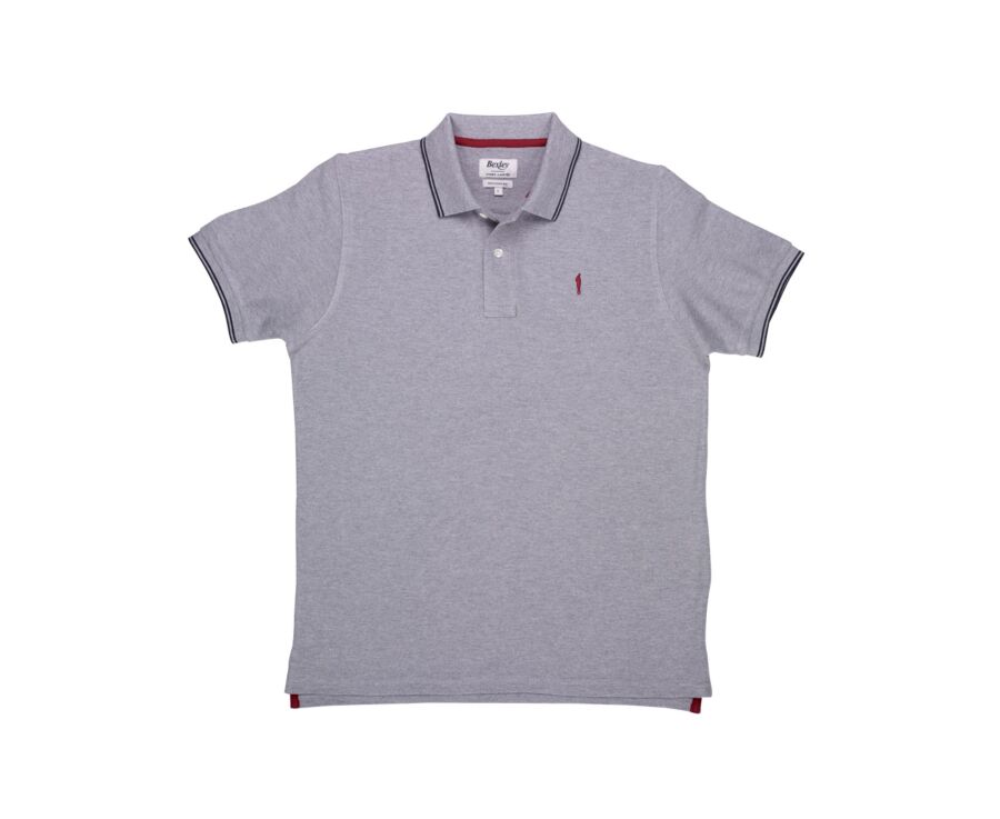 Polo homme Gris Chiné et Navy - ADNEY