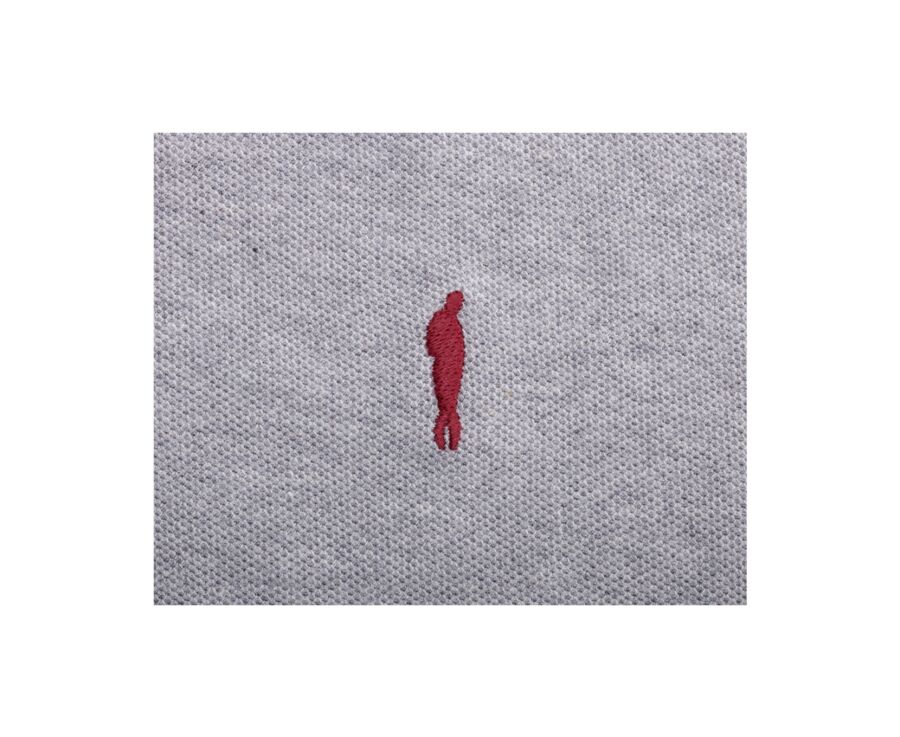 Polo homme Gris Chiné et Navy - ADNEY