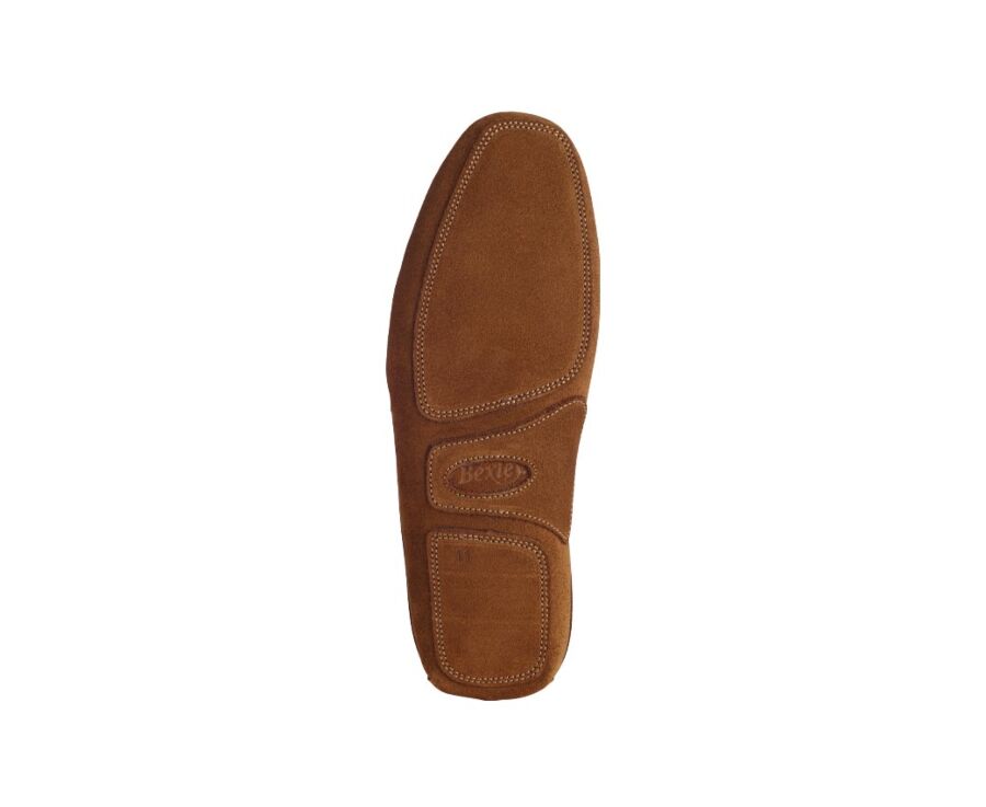 Chaussons ouverts homme velours Chamois