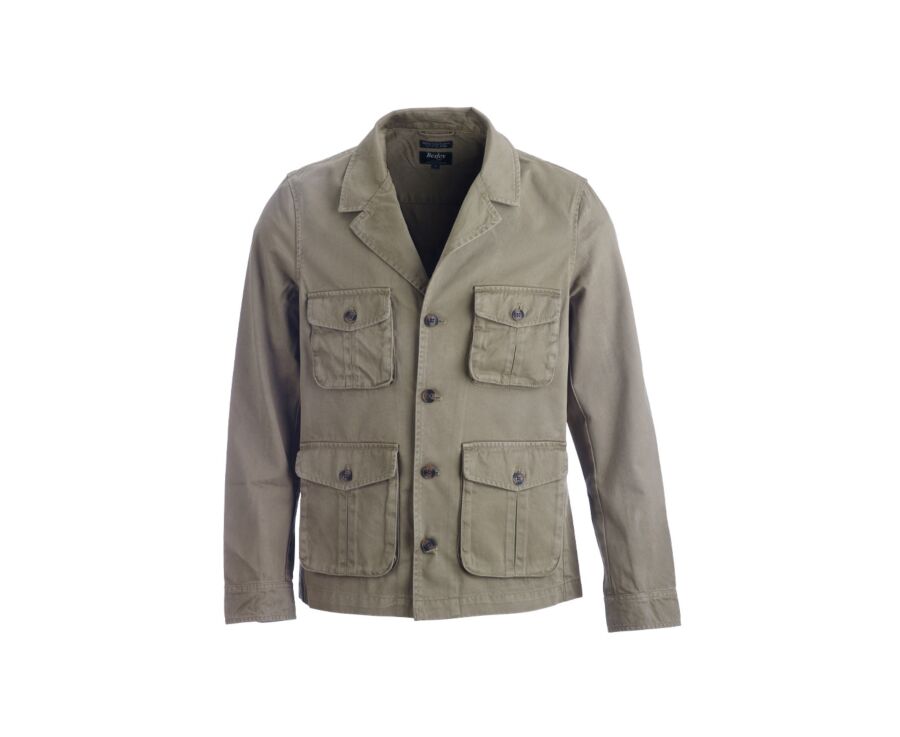 Veste saharienne homme Vert army - FALBERT